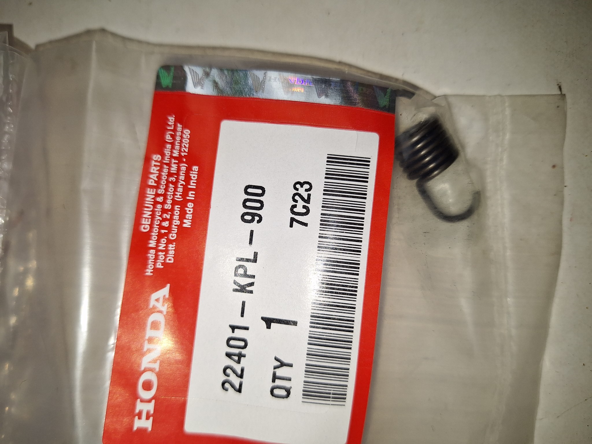 Bild von KUPPLUNGSFEDER  22401-KPL-900
